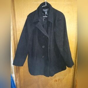 Charter Club Classic Black Pea Coat for Women